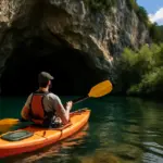 Kayak sul fiume Cedrino: avventura tranquilla per scoprire grotte e natura incontaminata